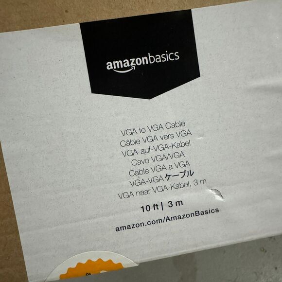 NWT Amazon Basics VGA to VGA PC Computer Monitor Cable, 10 Feet (3 Meters) - Picture 6 of 8
